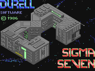 Sigma 7 title screen for Commodore 64